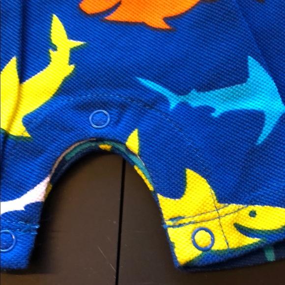 Mud Pie Shark Tank Shark Hooded One Piece - Picture 5 of 9